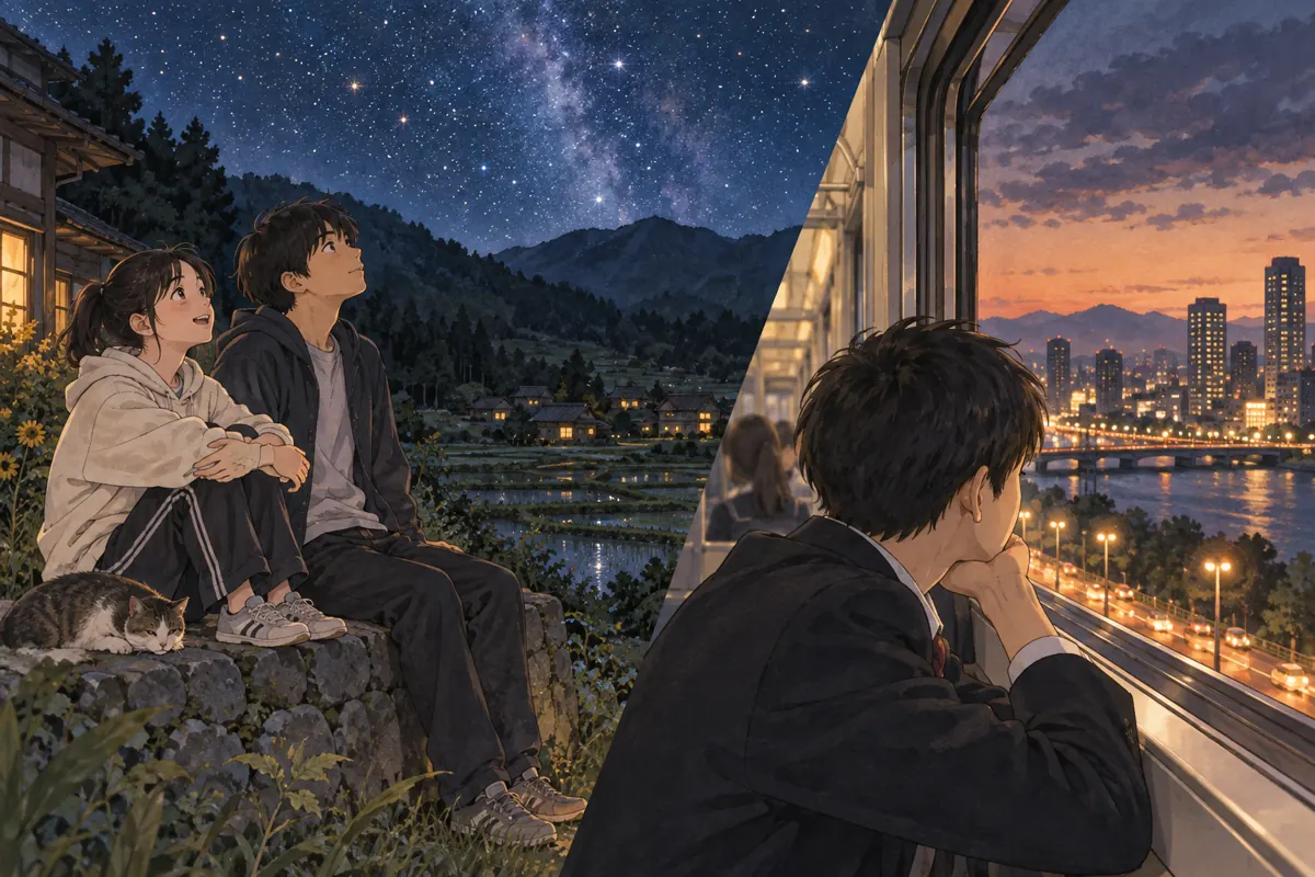 Lesson illustration：A Sky with Fewer Stars
