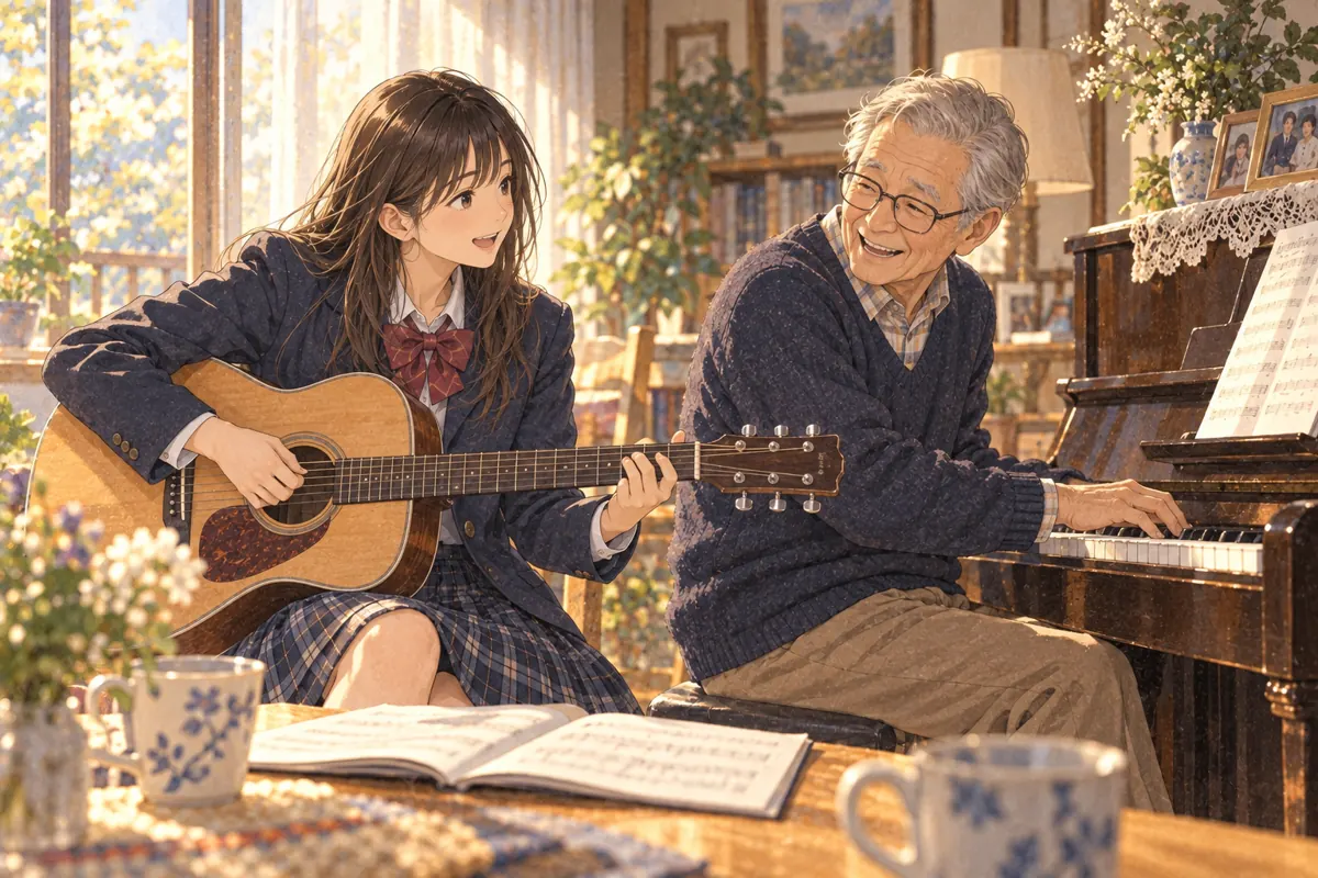 本课插图:A Song from Two Generations