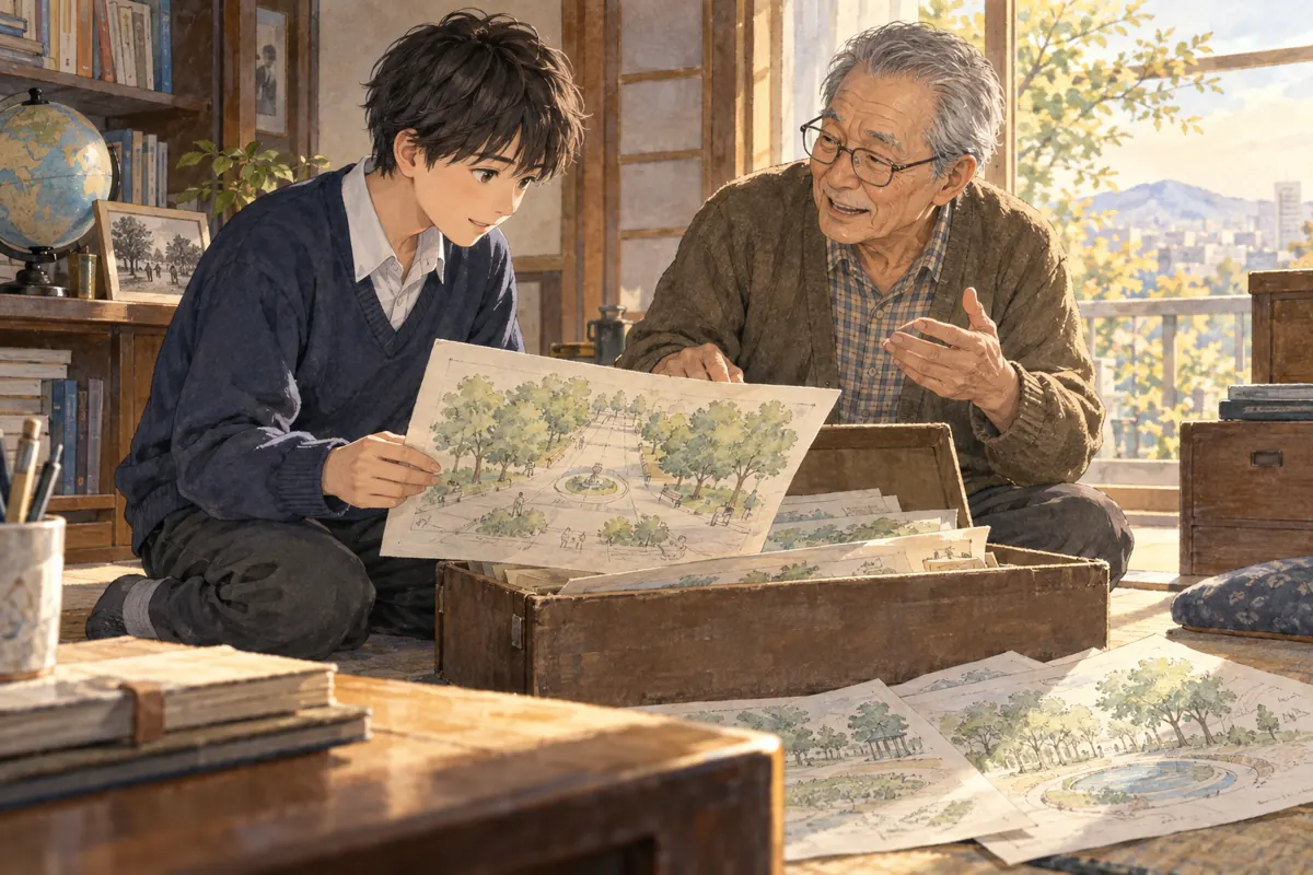 本课插图：The Box under Grandfather’s Desk