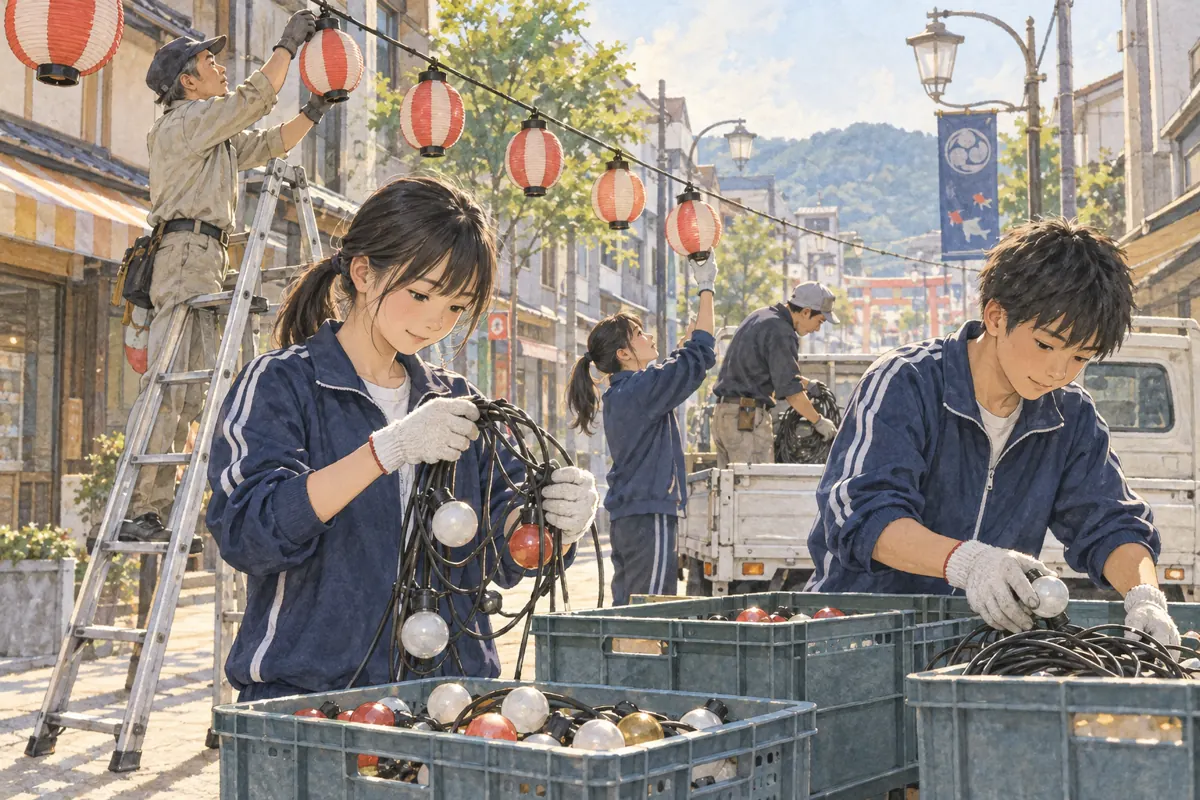 本课插图:Where the Festival Lights Went