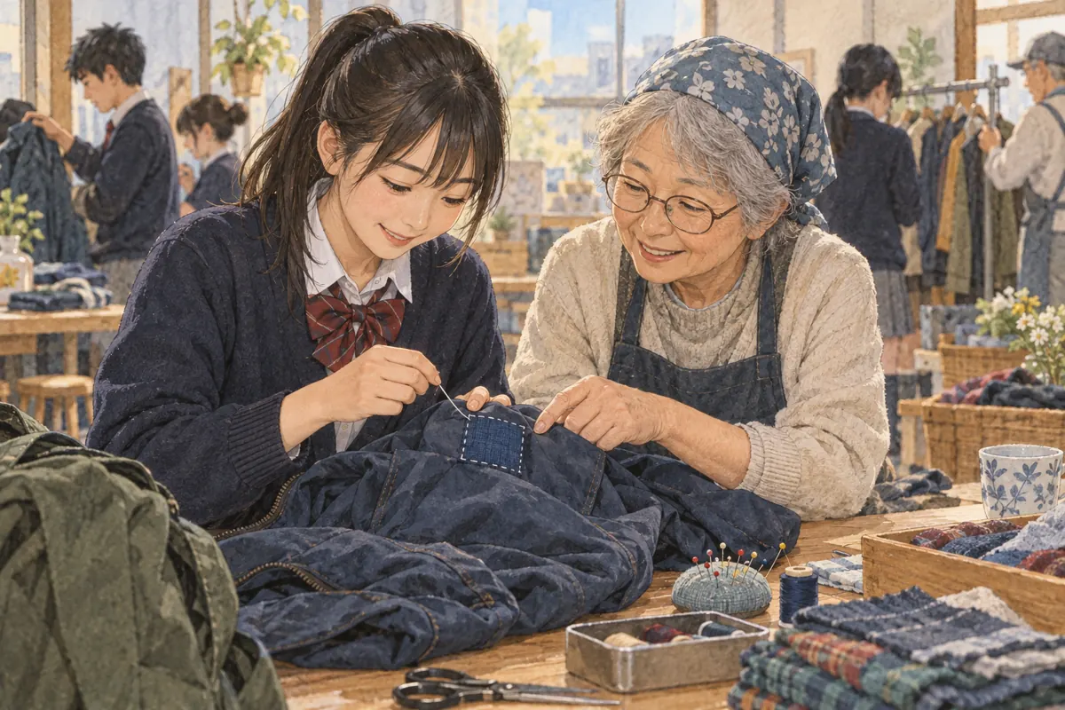 本课插图:The Jacket We Repaired