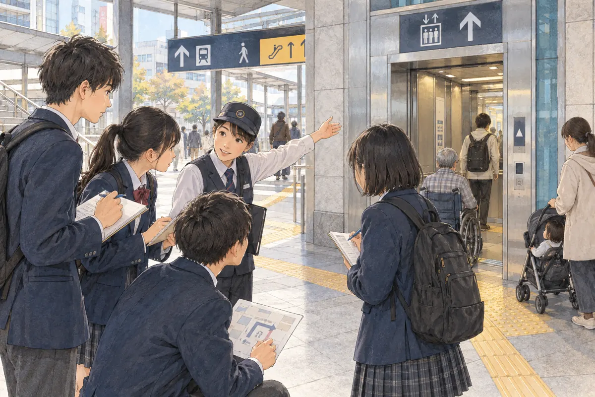 本课插图:The Station Anyone Can Use