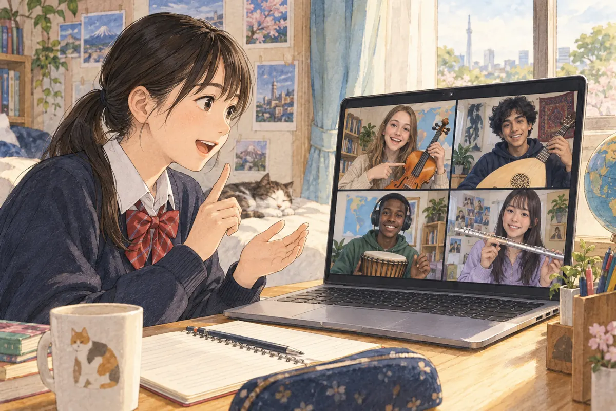 本课插图:Listening to an Accent
