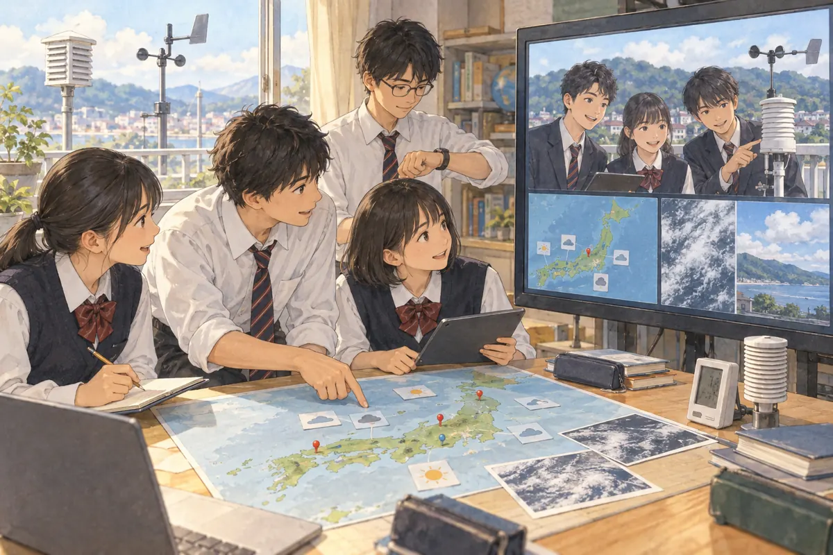 Lesson illustration：A Map of Shared Weather