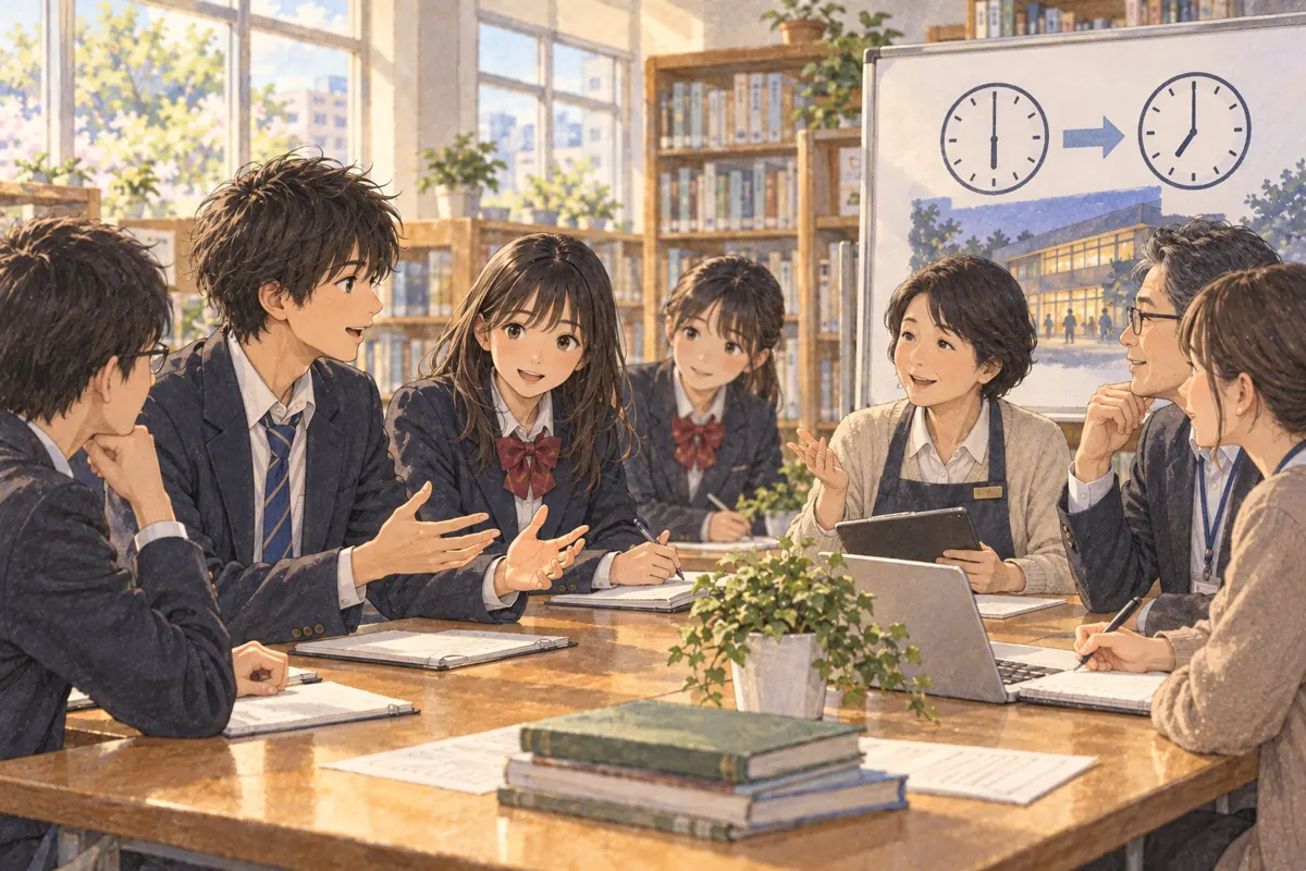 Lesson illustration：The Library Open for One More Hour
