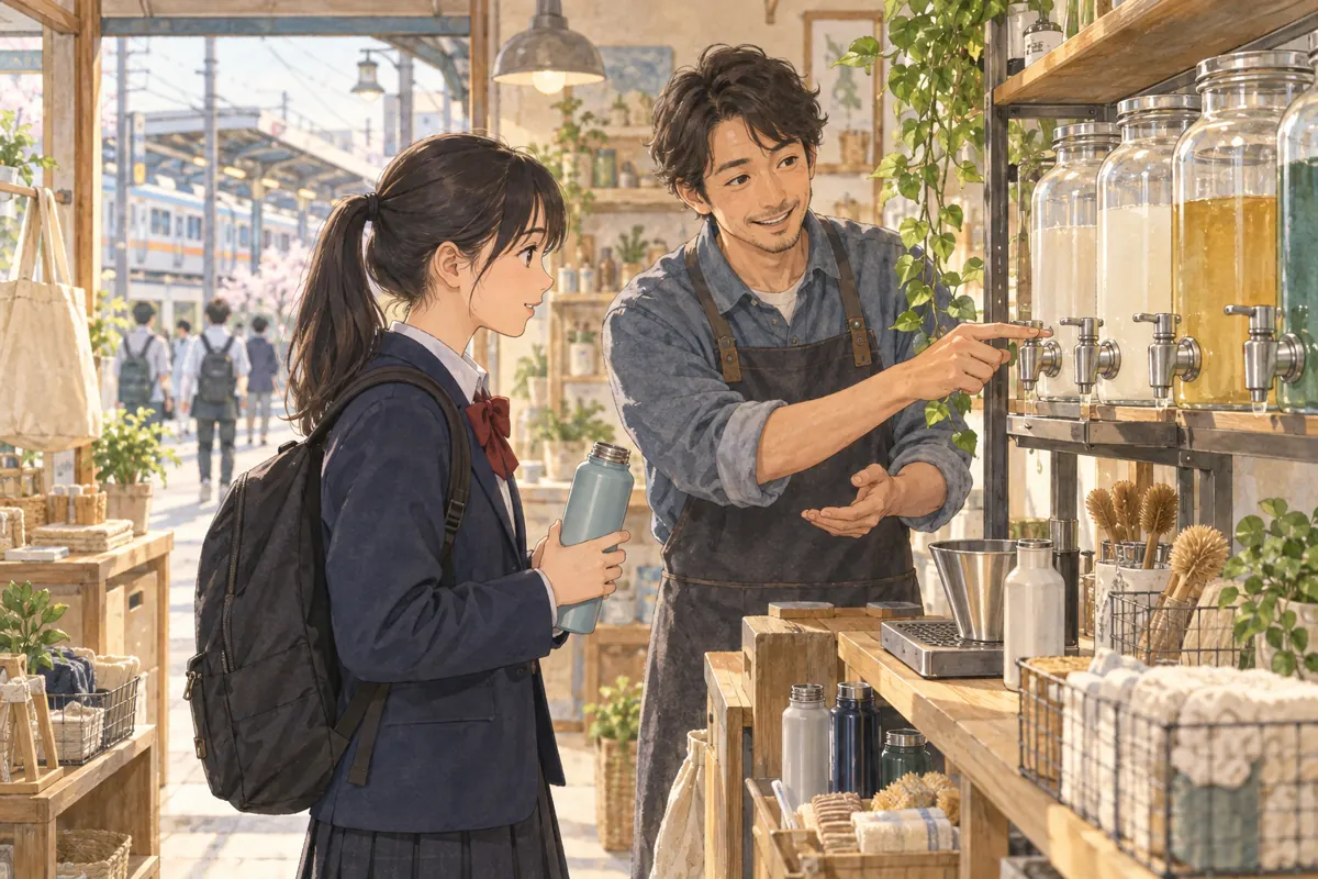 Lesson illustration:The Store with a Refill Station