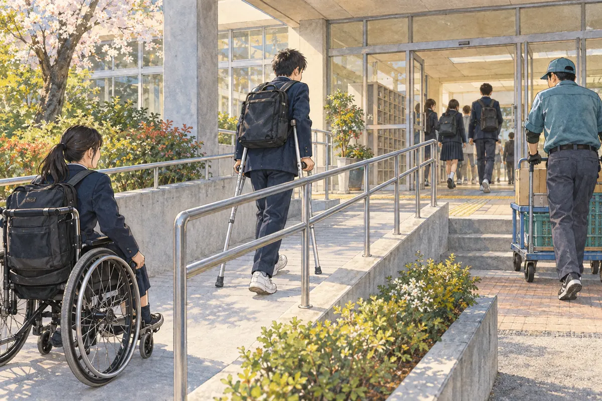 Lesson illustration:Who Can Use the New Ramp?